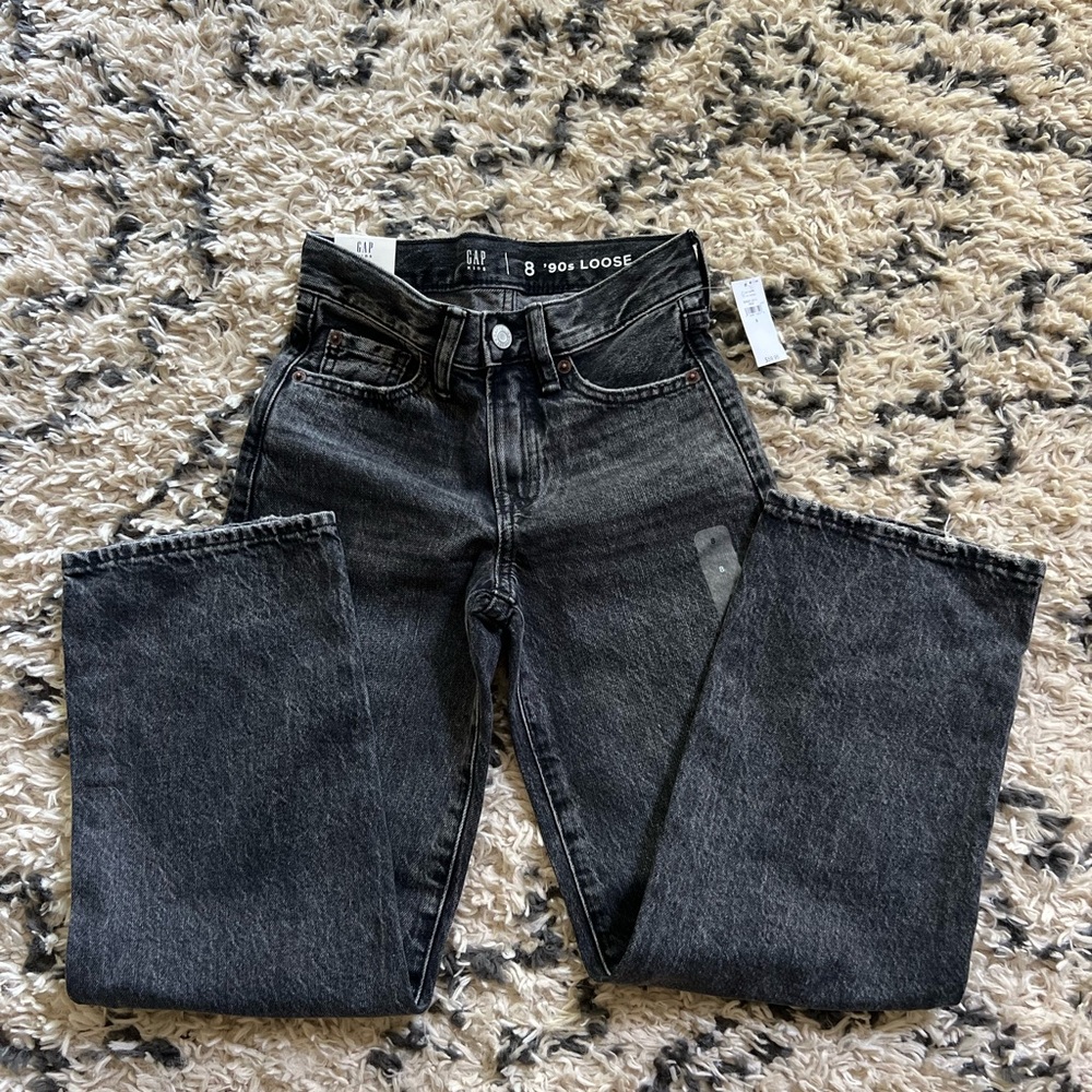 GAP Kids 90’s Loose jeans - black wash - size 8 - NWT